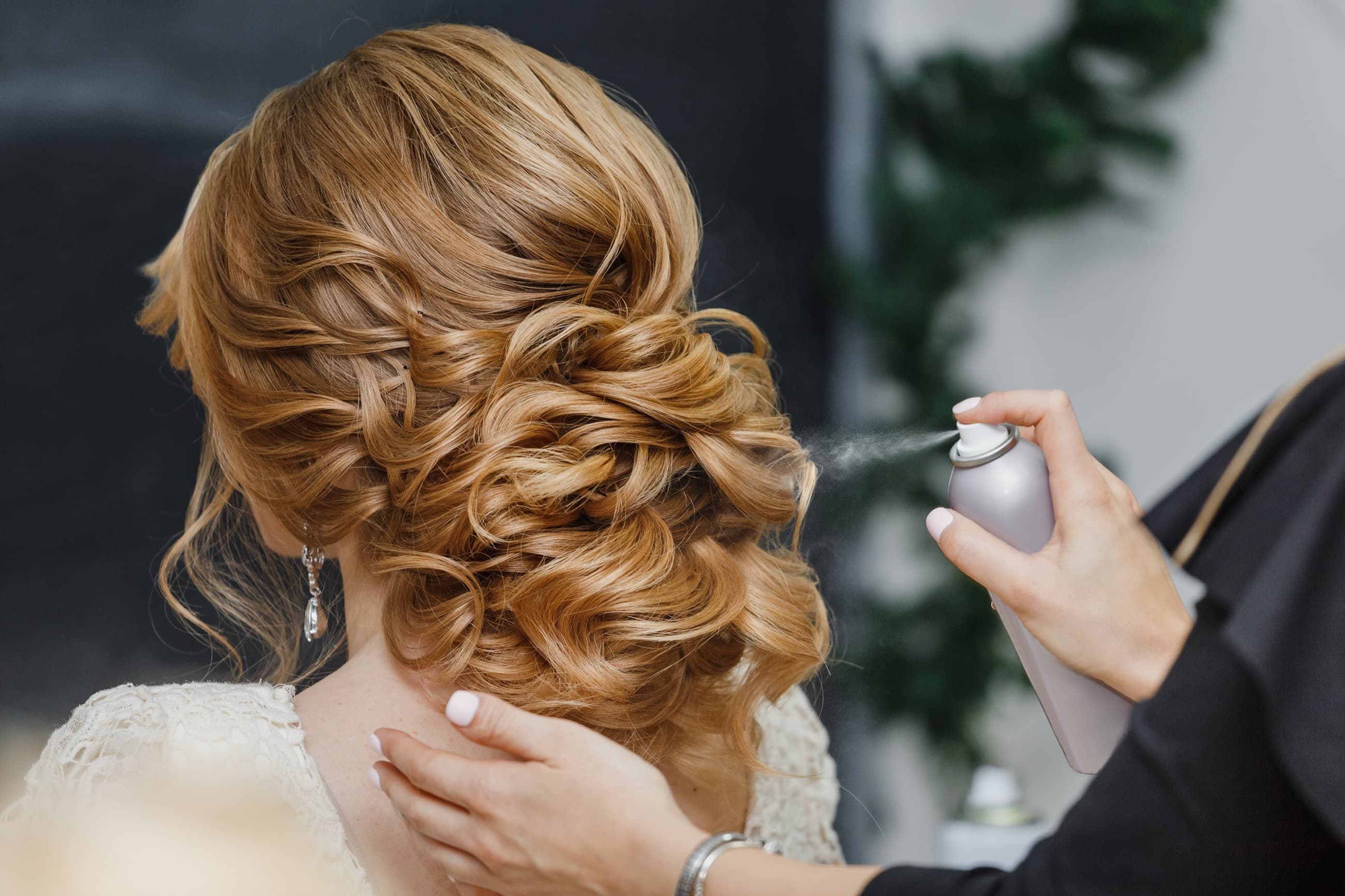 Bridal beauty editorial detail